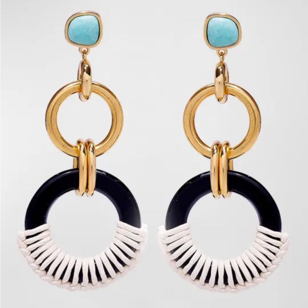 Lizzie Fortunato Canal Drop Hoop Earrings